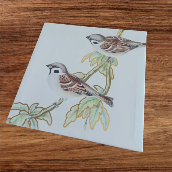 Eurasion Tree Sparrows Canvas Artwork - Picture 2 of 9